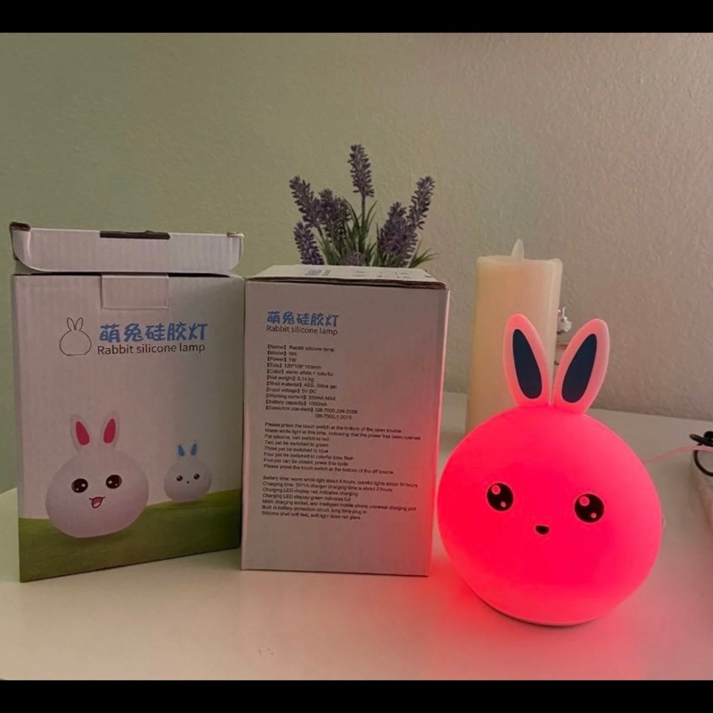 Brand New! Rabbit Silicone Lamp Night Light